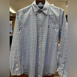 Ralph Lauren Men’s Plaid Button-Down Shirt - Blue, Pink, Green